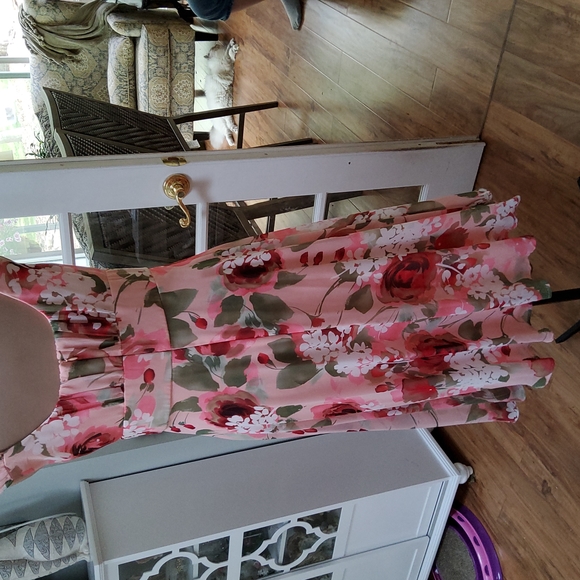 Connected Apparel Floral Print Dress - Picture 6 of 9